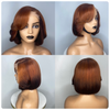 Customize Wigs 4x4 Lacw Super Double Drawn Pixie Cut Colored Bob Wig