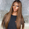 Transparent Swiss HD Lace 5x5 Closure Highlight Straight Lace Wig