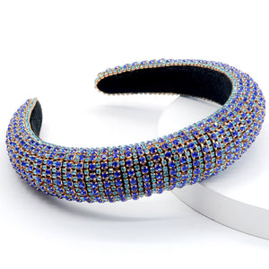Fashion Crystall Headband Blue