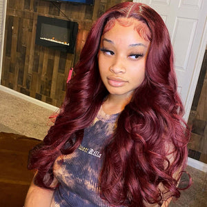 Burgundy Full Lace Wig Body Wave