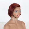 Hot Beauty Hair Burgundy Short Pixie Cut Frontal Lace Wig