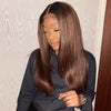 Hot Beauty Hair Chestnut Brown Closure Lace Wig