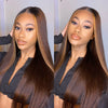 Mix Highlight Ombre Color Closure Lace Wig