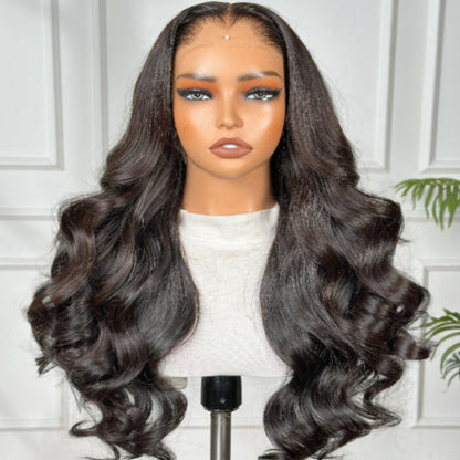 Exclusive 13*4 HD Frontal Lagos Hairline Body Wave Wig