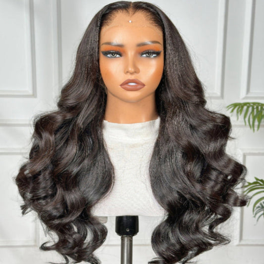 Exclusive 13*4 HD Frontal Lagos Hairline Body Wave Wig