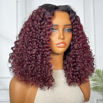 Hot Beauty Hair 5*5 HD Closure Trendy Water Wave Natural Color/ #4 Color/ #TB99J Color Wig