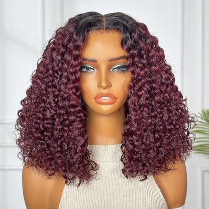 Hot Beauty Hair 5*5 HD Closure Trendy Water Wave Natural Color/ #4 Color/ #TB99J Color Wig