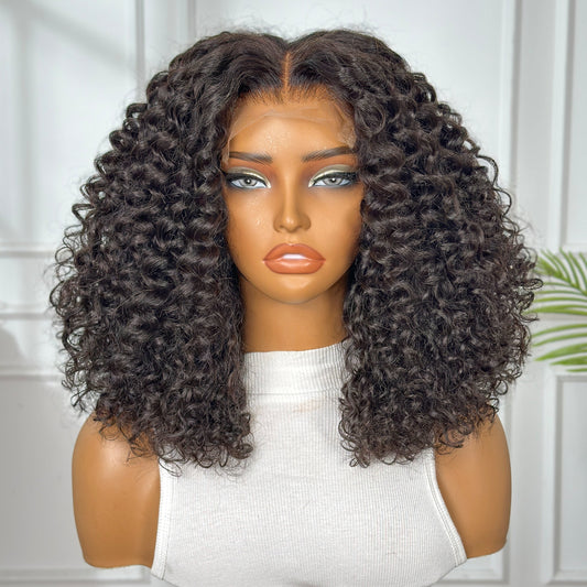 Hot Beauty Hair 5*5 HD Closure Trendy Water Wave Natural Color/ #4 Color/ #TB99J Color Wig