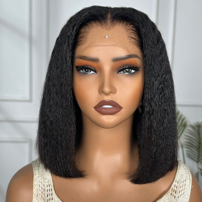 LuxRoot Hairline 13×4 HD Lagos Hairline Kinky Straight Wig