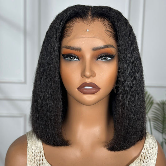 LuxRoot Hairline 13×4 HD Lagos Hairline Kinky Straight Wig
