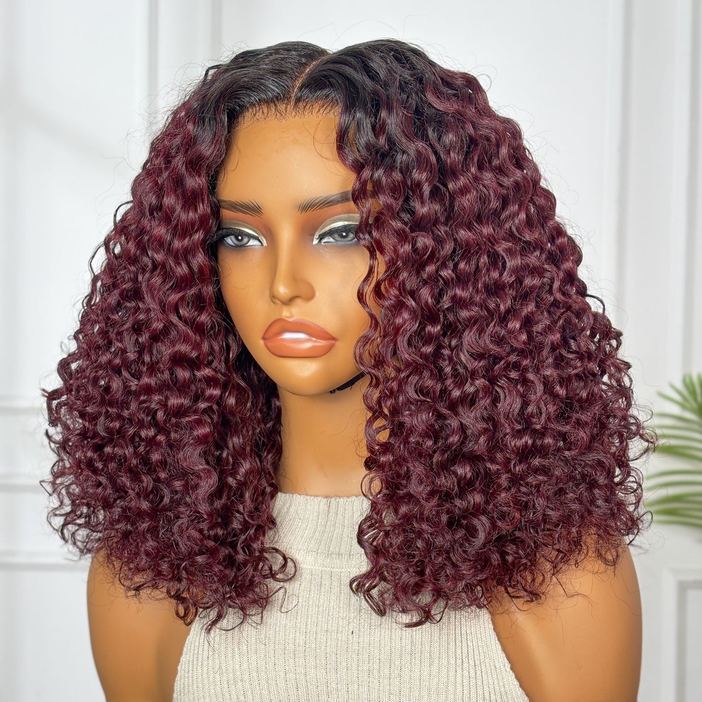 Hot Beauty Hair 5*5 HD Closure Trendy Water Wave Natural Color/ #4 Color/ #TB99J Color Wig