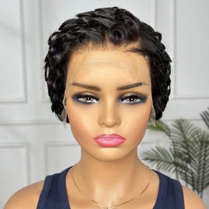 Chioma Wig-Curly 13*4 Frontal HD lace 4inch Glueless Wig