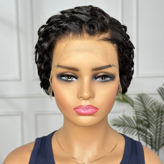 Chioma Wig-Curly 13*4 Frontal HD lace 4inch Glueless Wig