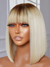 Hot Beauty Hair Blonde High Fashion Fringe Wig New Arrival