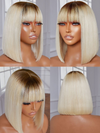 Hot Beauty Hair Blonde High Fashion Fringe Wig New Arrival