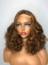 Customize Wigs M430 Color Closure Bouncy Curl Full Wig