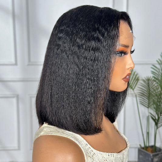 LuxRoot Hairline 13×4 HD Lagos Hairline Kinky Straight Wig