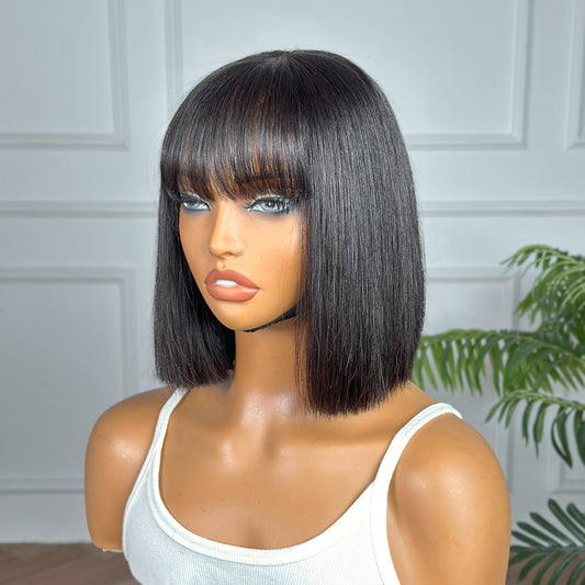 SDD 4×4 closure Bob Wig With Bang
