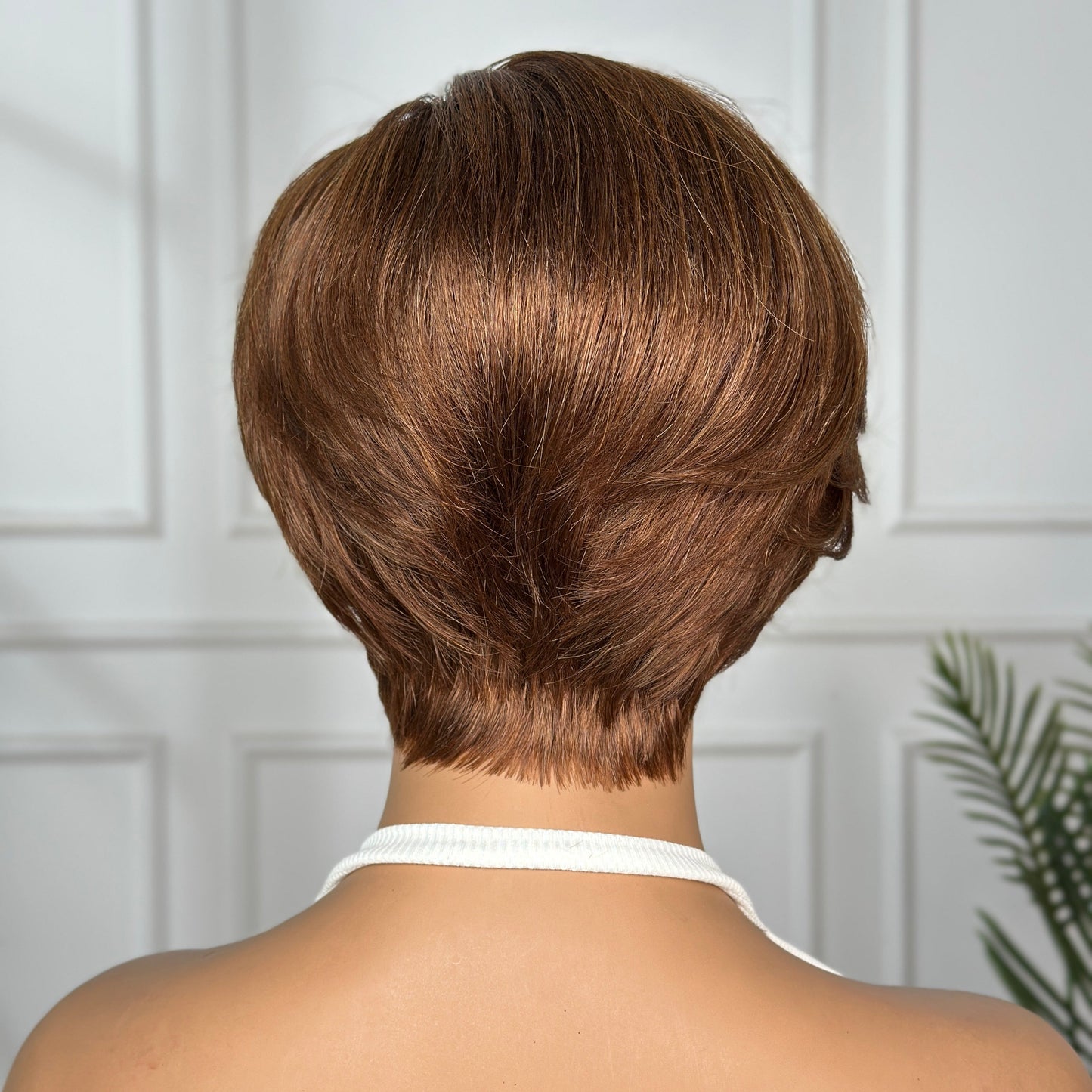 #4 Color Small closure Pixie Cut Wig