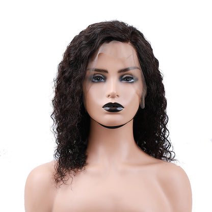 Hot Beauty Hair Glueless Frontal Lace Wig Deep Wave Pre Plucked