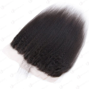Hot Beauty Hair 13x4 Lace Frontal Hair Kinky Straight Closure