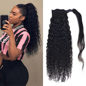 Hot Beauty Hair Ponytail Deep Wave 100% Virgin Human Hair