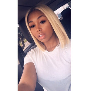 Hot Beauty Hair 1B/613 Blonde Closure Bob Wig