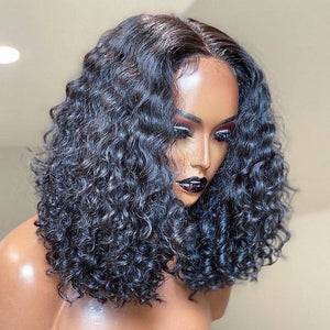 Water Wave Closure Bob Wig 100% Human Virgin Hair