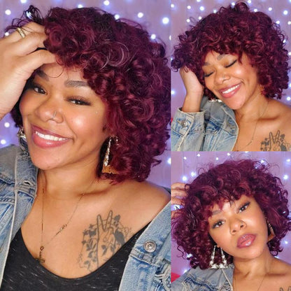 Super Double Drawn Rose Curl Wig 99J