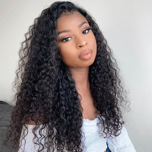 Hot Beauty Hair Breathable 360 Lace Wig Water Wave Wig Pre Plucked
