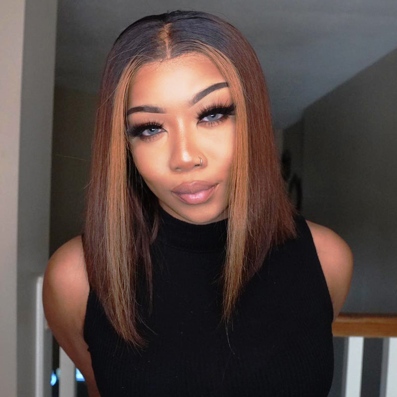 Hot Beauty Hair 4/27 Ombre Closure Lace Wig