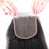 100% Human Virgin Hair 4*4 Lace Closure Kinky Straight