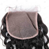 100% Virgin Human Hair 4*4 Lace Closure Water Wave