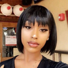 Hot Beauty Hair Bang Bob Wig 8" Virgin Human Hair