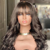 Light Wispy Bang Body Wave Closure Lace Wig