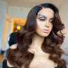 Flawless Color Closure Lace Wig Body Wave Chestnut Brown