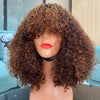 Exclusive Caniche Curly Style Bang Wig With Mixed Highlight