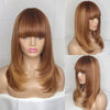 Hot Beauty Hair Luxury Vortex Style Bob Bang Wig With Mixed Highlight
