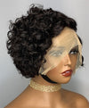 99J And Natural Black Bouncy Cury T Frontal Short Wig
