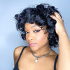Flower Curl Full Bang Wig 10 inches