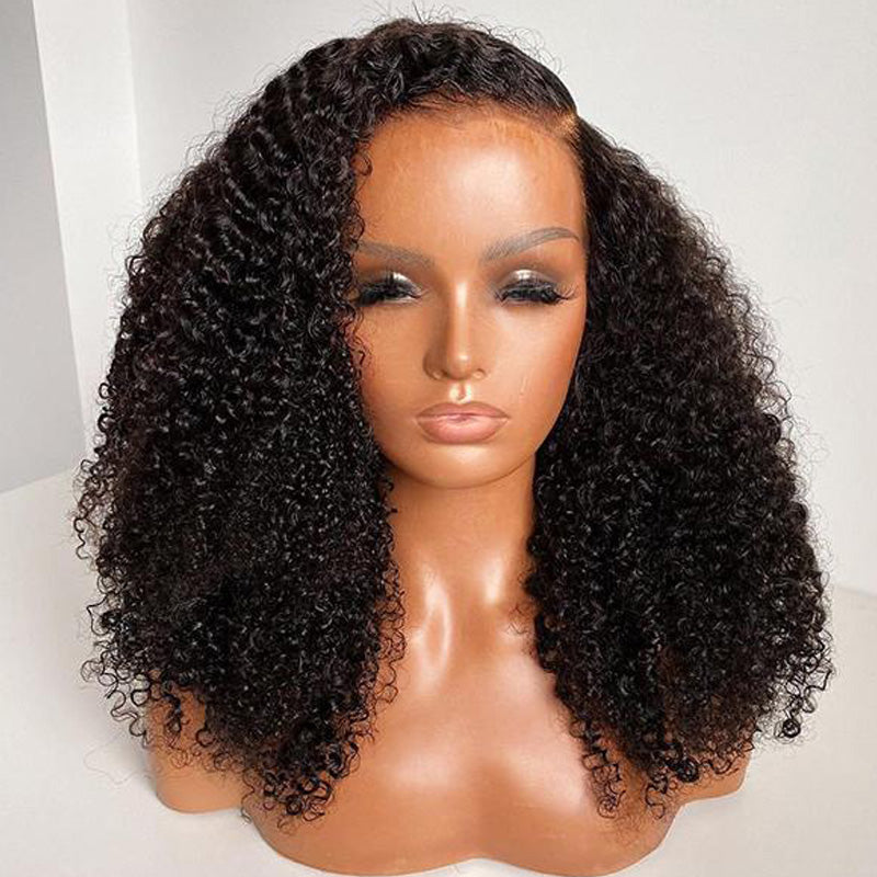 Undetectable HD Swiss Lace Afro Look Kinky Curl Frontal Wig