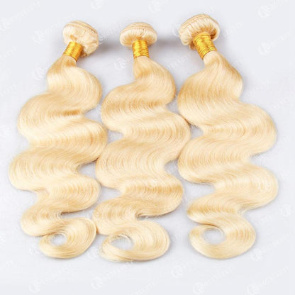 Hot Beauty Hair 613 Blonde 3 Bundles Virgin Human Hair Body Wave