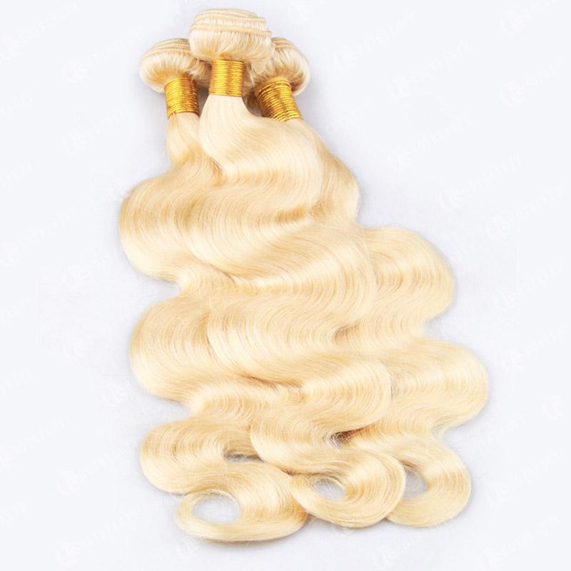 Hot Beauty Hair 613 Blonde 3 Bundles Virgin Human Hair Body Wave