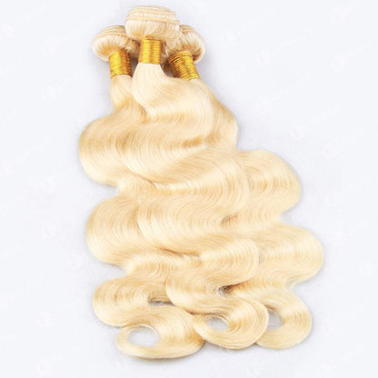 Hot Beauty Hair 613 Blonde 3 Bundles Virgin Human Hair Body Wave