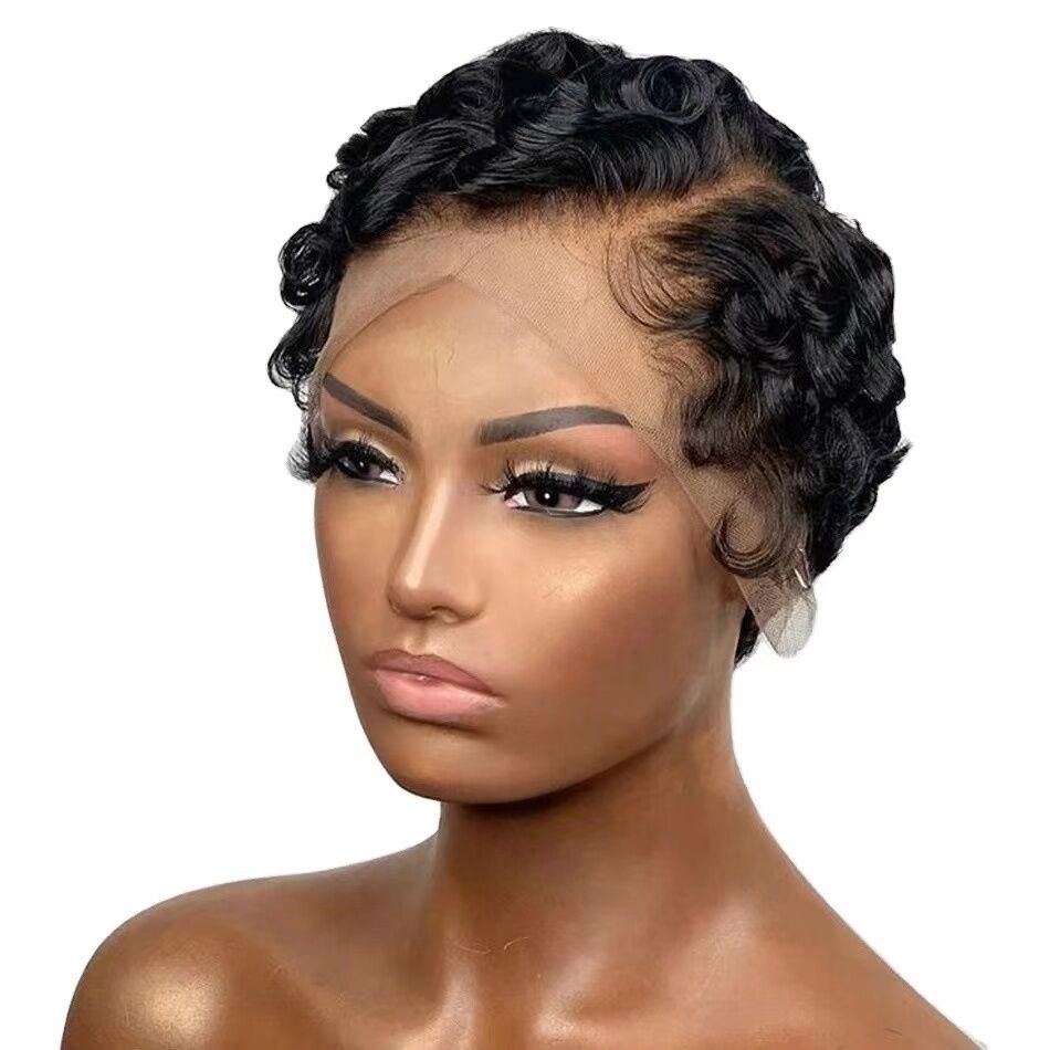 Fashion Pixie Cut Glueless 13x4 Frontal Lace Short Wig
