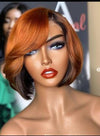 Customize Wigs 4x4 Lacw Super Double Drawn Pixie Cut Colored Bob Wig