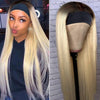 Hot Beauty Hair Blonde Ombre Headband Wig Straight(Get Free Headband Set)