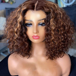Mix Color Closure Lace Bob Wig for Summer Time