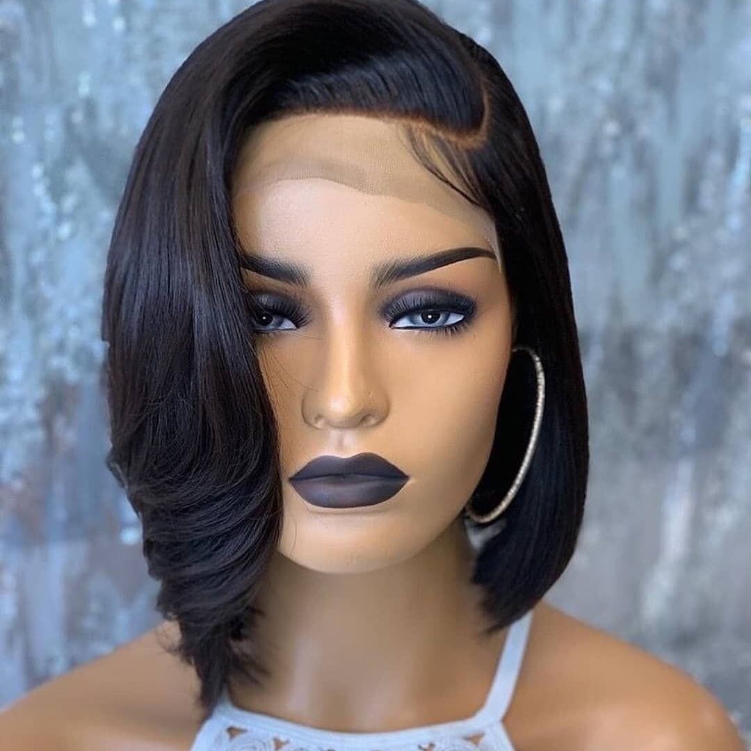 Loose Wavy Layer T part Frontal Bob Wig