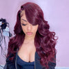 Hot Beauty Hair Sugar Plum Color High Density T Part Lace Wig Loose Wave